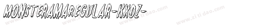 MonsteramaRegular-KxDZ字体转换