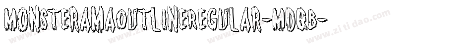 MonsteramaOutlineRegular-MDqB字体转换