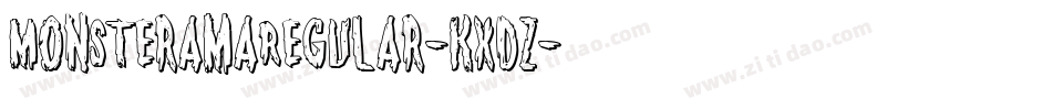 MonsteramaRegular-KxDZ字体转换