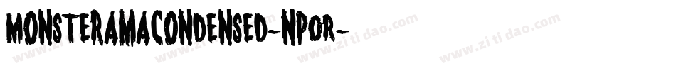 MonsteramaCondensed-npOR字体转换