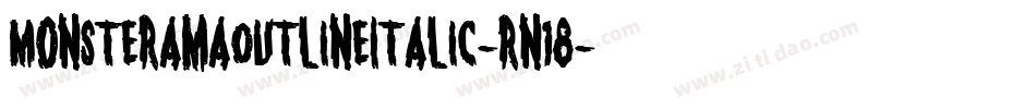 MonsteramaOutlineItalic-rn18字体转换