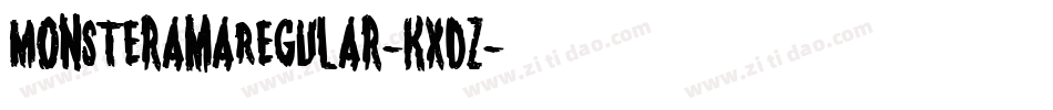 MonsteramaRegular-KxDZ字体转换
