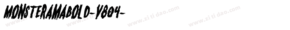 MonsteramaBold-v804字体转换