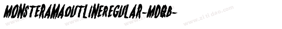 MonsteramaOutlineRegular-MDqB字体转换
