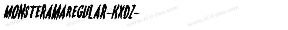 MonsteramaRegular-KxDZ字体转换