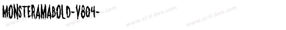 MonsteramaBold-v804字体转换