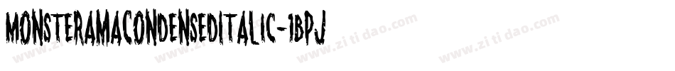 MonsteramaCondensedItalic-1Bpj字体转换