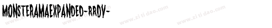 MonsteramaExpanded-RRDv字体转换
