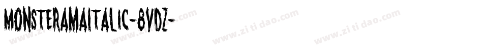 MonsteramaItalic-8vDZ字体转换