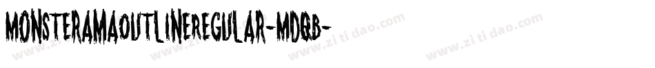 MonsteramaOutlineRegular-MDqB字体转换