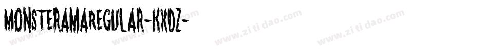 MonsteramaRegular-KxDZ字体转换