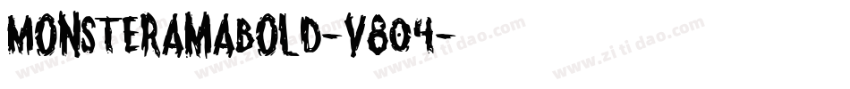 MonsteramaBold-v804字体转换