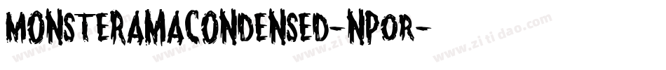MonsteramaCondensed-npOR字体转换