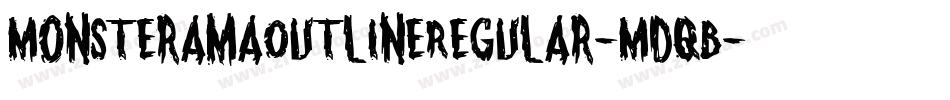 MonsteramaOutlineRegular-MDqB字体转换