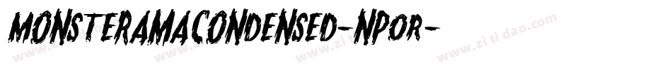 MonsteramaCondensed-npOR字体转换