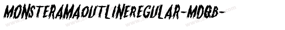 MonsteramaOutlineRegular-MDqB字体转换