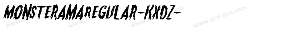 MonsteramaRegular-KxDZ字体转换