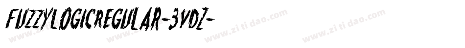 FuzzyLogicRegular-3VdZ字体转换