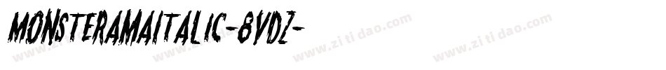 MonsteramaItalic-8vDZ字体转换