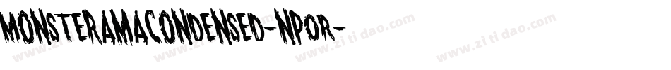 MonsteramaCondensed-npOR字体转换