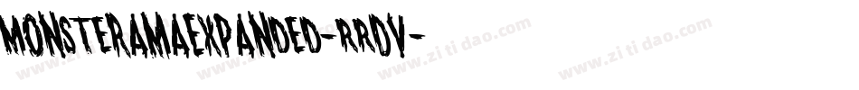 MonsteramaExpanded-RRDv字体转换