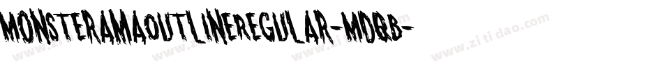 MonsteramaOutlineRegular-MDqB字体转换