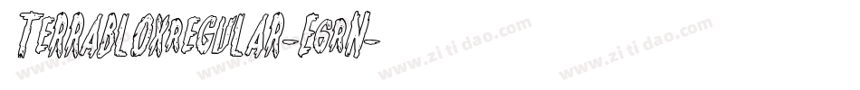TerrabloxRegular-E6Rn字体转换