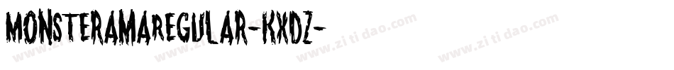 MonsteramaRegular-KxDZ字体转换