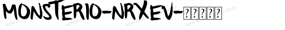 Monsterio-nRxeV字体转换