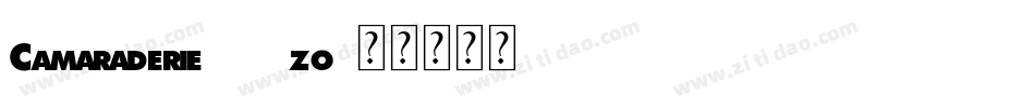 Camaraderie-05zo字体转换