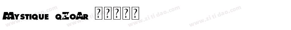 Mystique-qZoAr字体转换