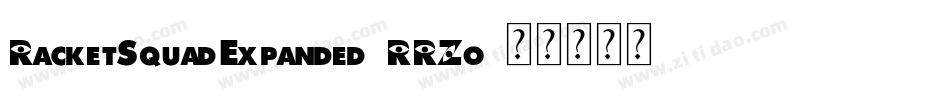 RacketSquadExpanded-RRZo字体转换