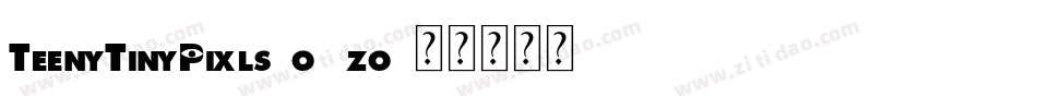 TeenyTinyPixls-o2zo字体转换