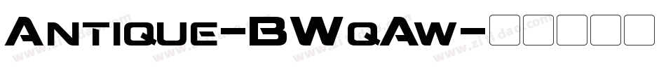 Antique-BWqAw字体转换