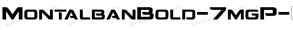 MontalbanBold-7mgP字体转换