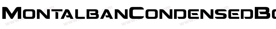 MontalbanCondensedBold-PABr字体转换