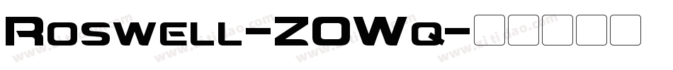 Roswell-ZOWq字体转换