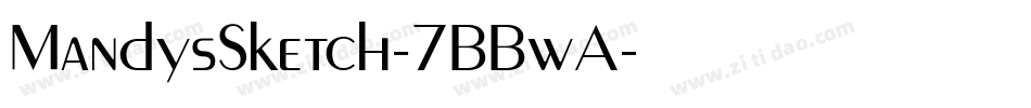 MandysSketch-7BBwA字体转换