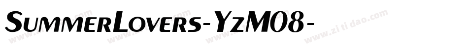 SummerLovers-YzM08字体转换