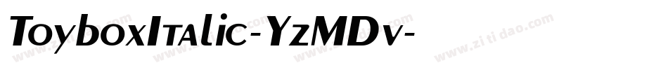 ToyboxItalic-YzMDv字体转换