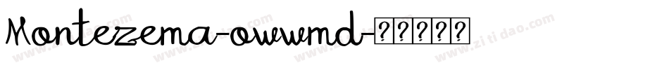 Montezema-owwmd字体转换
