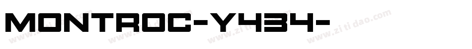 Montroc-Y434字体转换