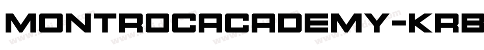 MontrocAcademy-KrBl字体转换