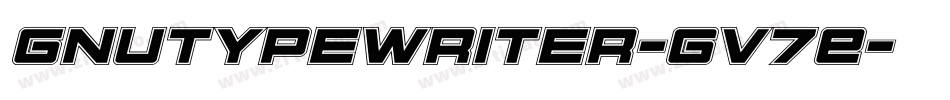 Gnutypewriter-gv7E字体转换