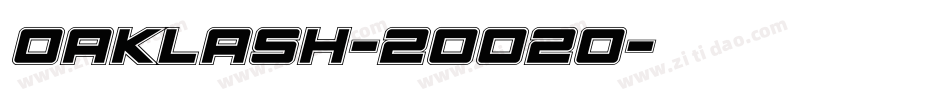 Oaklash-2OO2o字体转换