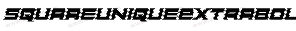 SquareUniqueExtrabold-vn7E字体转换