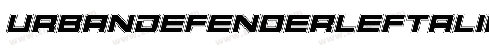 UrbanDefenderLeftalic-yW7e字体转换