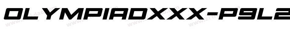 OlympiadXxx-P9l2字体转换