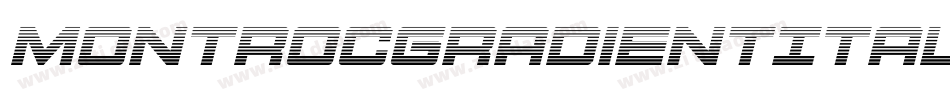 MontrocGradientItalic-PwKZ字体转换
