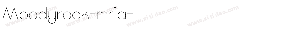 Moodyrock-mr1a字体转换